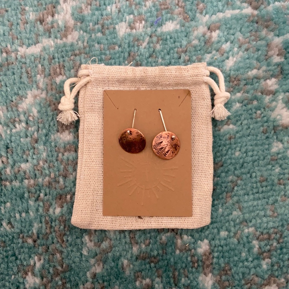 Copper earrings